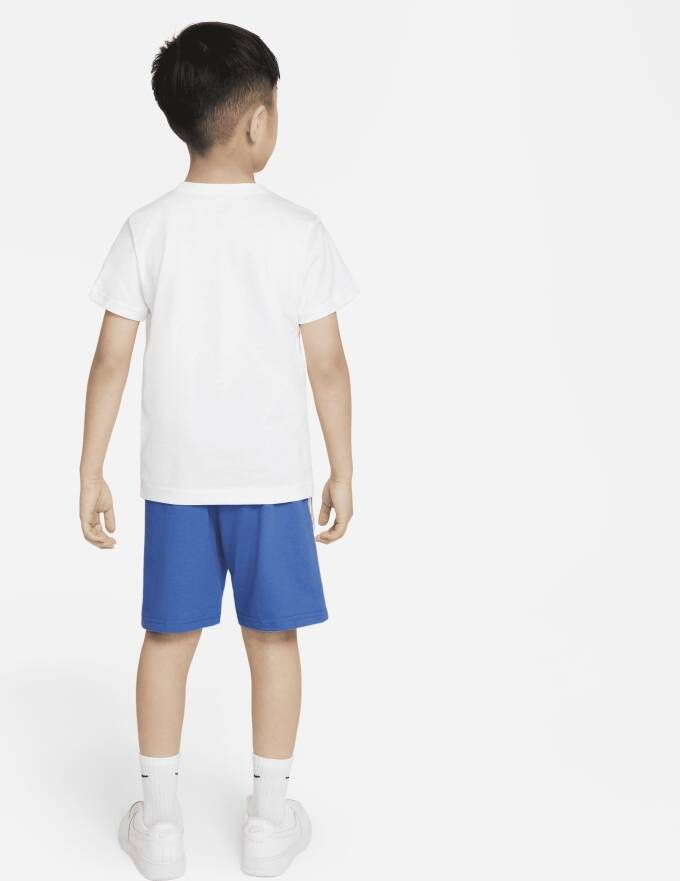 Nike Sportswear Set met T-shirt en shorts voor kleuters Blauw