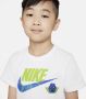 Nike Sportswear Set met T-shirt en shorts voor kleuters Blauw - Thumbnail 3