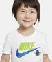 Nike Sportswear Set met T-shirt en shorts voor peuters Blauw - Thumbnail 3