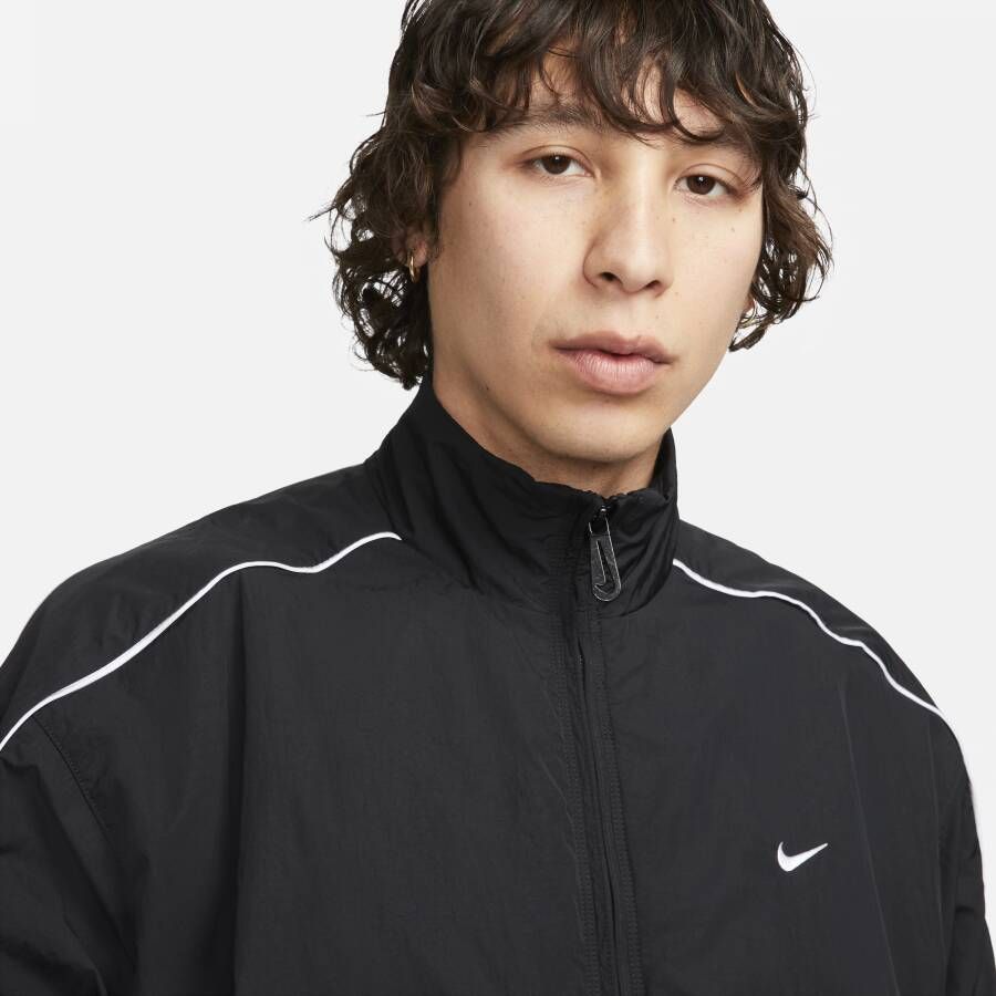 Nike Sportswear Solo Swoosh geweven trainingsjack voor heren Zwart - Foto 3