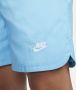 Nike Club Woven Lined Flow Short Sportshorts Kleding baltic blue white maat: XXL beschikbare maaten:L XL XXL - Thumbnail 7