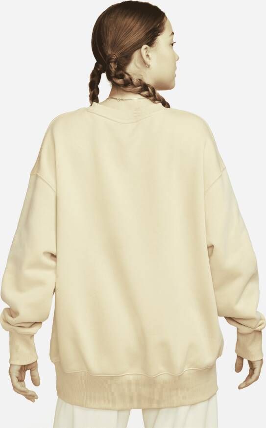 Nike Sportswear Sports Utility oversized sweatshirt met ronde hals voor dames Bruin