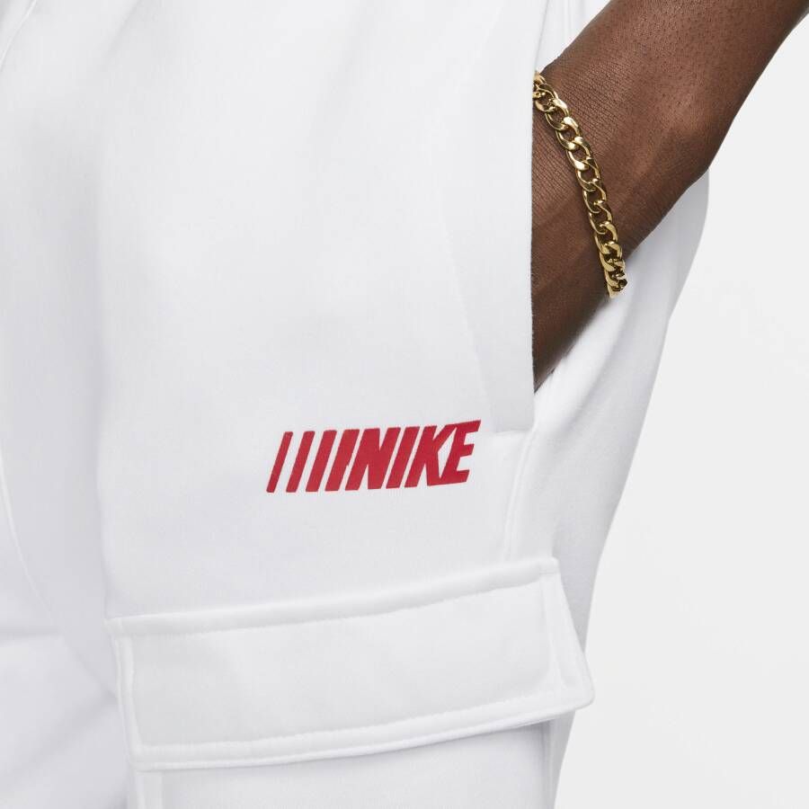 Nike Sportswear Standard Issue Cargobroek van fleece voor heren Wit
