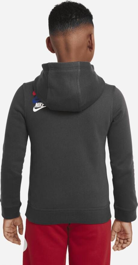 Nike Sportswear Standard Issue Fleecehoodie voor jongens Grijs - Foto 2