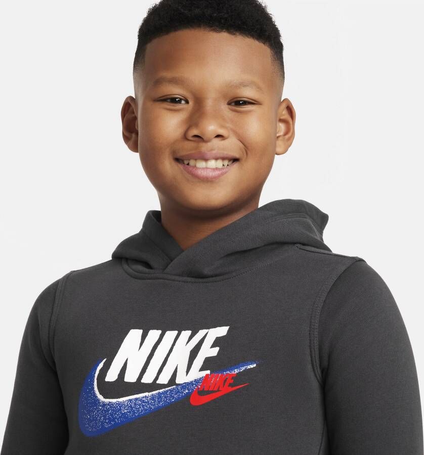 Nike Sportswear Standard Issue Fleecehoodie voor jongens Grijs - Foto 3