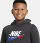 Nike Sportswear Standard Issue Fleecehoodie voor jongens Grijs - Thumbnail 3