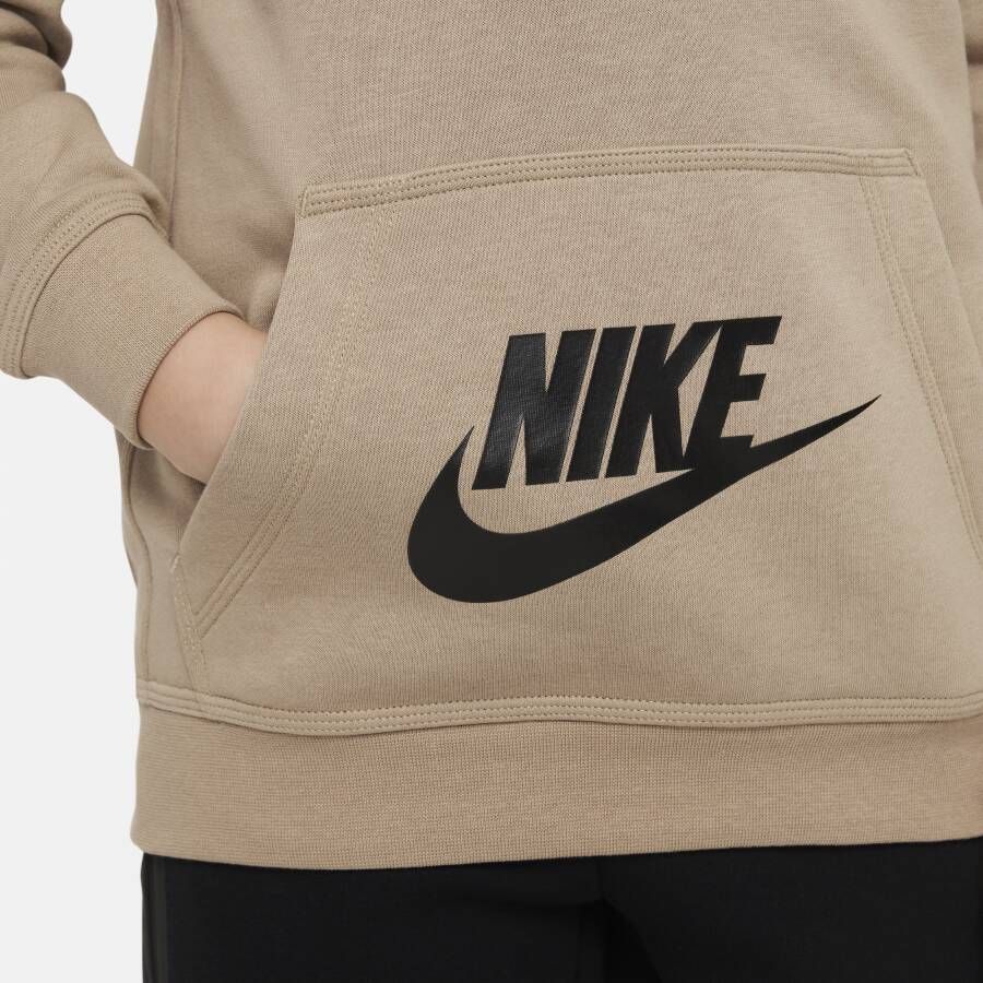 Nike Sportswear Standard Issue fleecehoodie voor kids Bruin - Foto 3