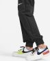 Nike Sportswear Woven Swoosh Pant Zwart wit Black Dames - Thumbnail 4