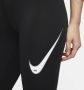 Nike Sportswear Swoosh Legging met hoge taille voor dames Zwart - Thumbnail 4