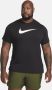 Nike Zwarte Oversized Swoosh T-Shirt Zwart Unisex - Thumbnail 9