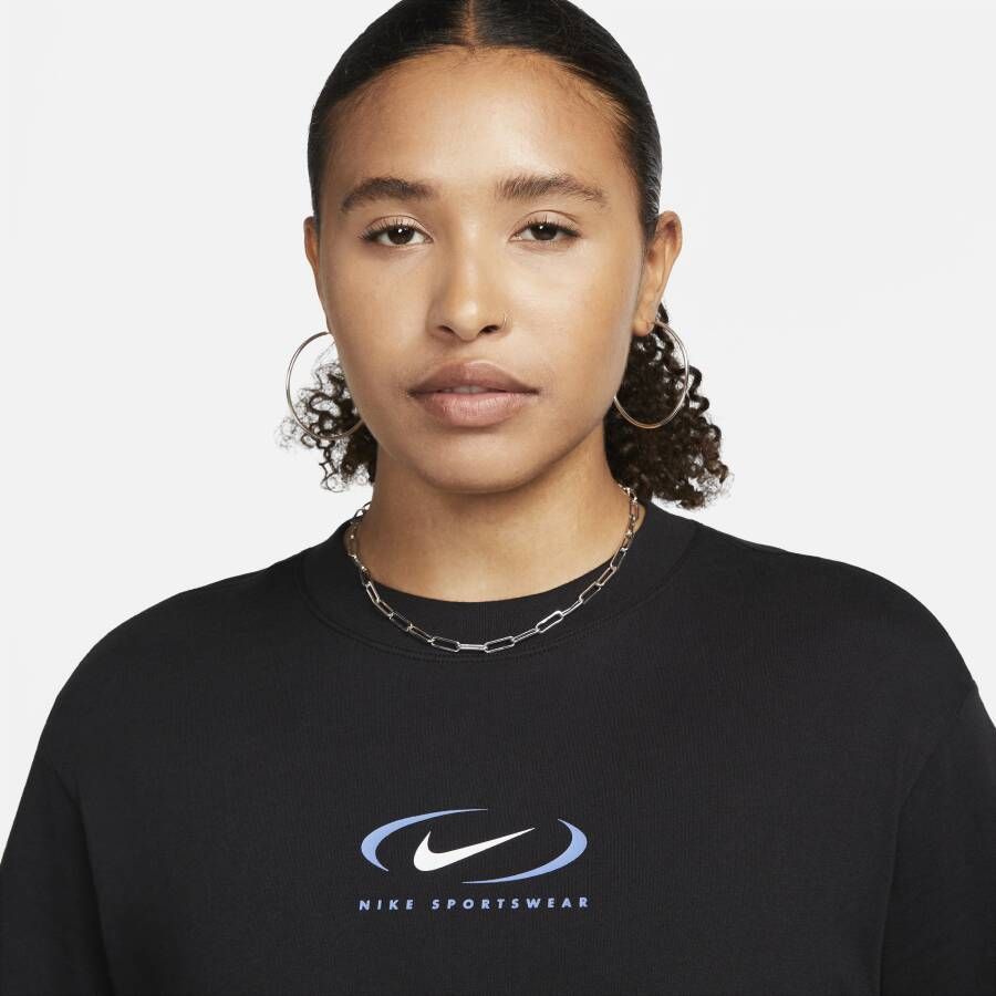 Nike Sportswear T-shirt met graphic voor dames Zwart