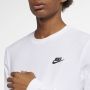 Nike Sportswear Club T-shirt met lange mouwen voor heren Wit - Thumbnail 6