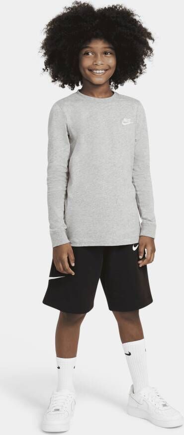 Nike Sportswear T-shirt met lange mouwen voor jongens Grijs