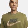 Nike Katoenen Crew-Neck Tee met Geborduurd Logo Green Heren - Thumbnail 3