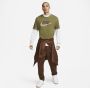 Nike Katoenen Crew-Neck Tee met Geborduurd Logo Green Heren - Thumbnail 4