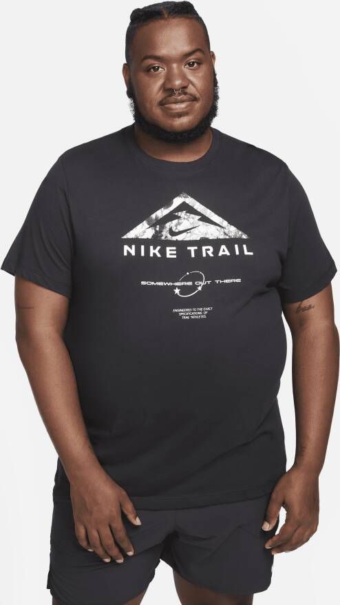 Nike Dri-FIT Trail Trailrunningshirt voor heren Zwart