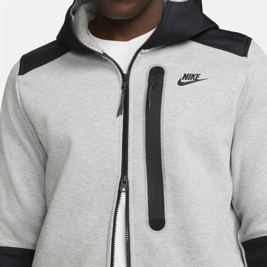 Nike Sportswear Tech Fleece Herentop met rits over de hele lengte Grijs
