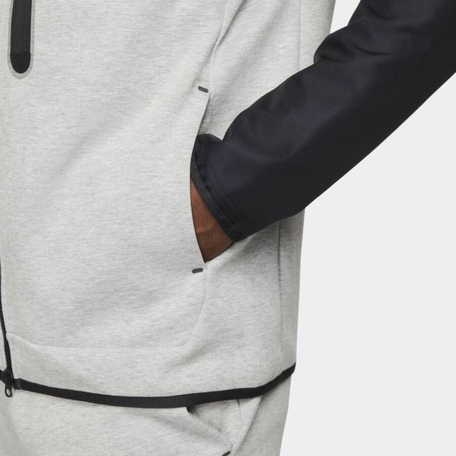Nike Sportswear Tech Fleece Herentop met rits over de hele lengte Grijs
