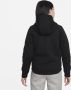 Nike Sportswear Tech Fleece Hoodie met rits over de hele lengte voor meisjes Zwart - Thumbnail 2
