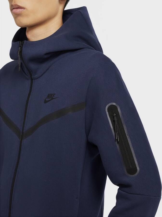 Nike Sportswear Tech Fleece Hoodie met rits voor heren Blauw