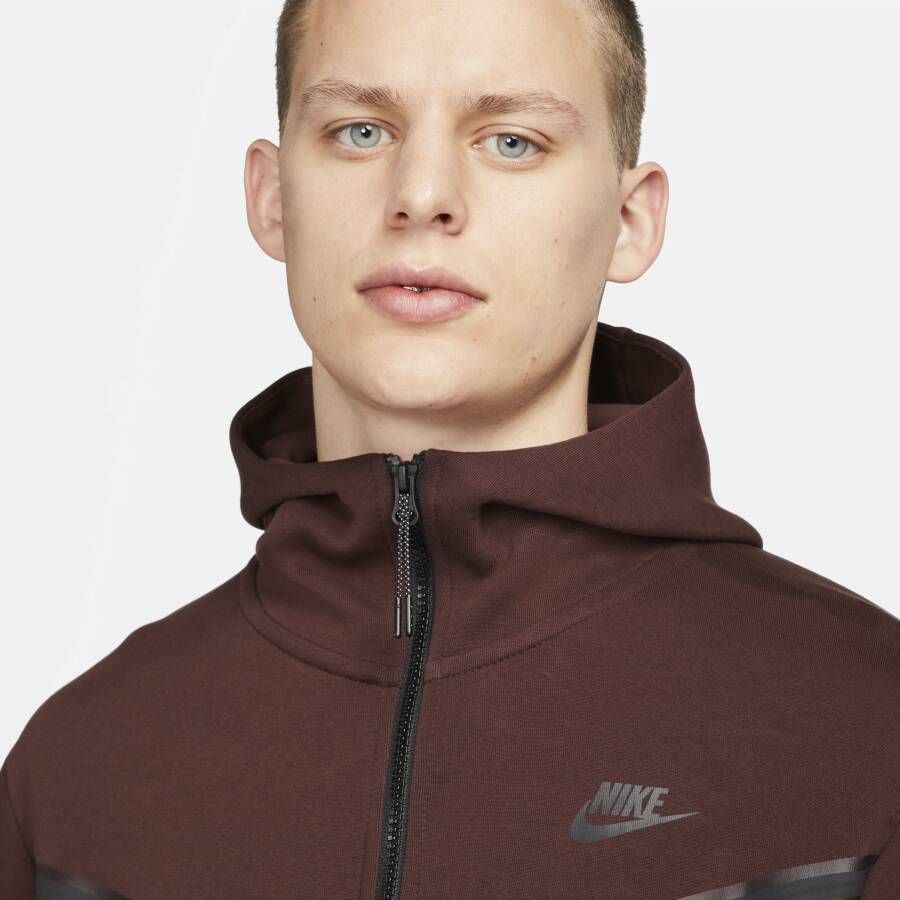 Nike Sportswear Tech Fleece Hoodie met rits voor heren Bruin