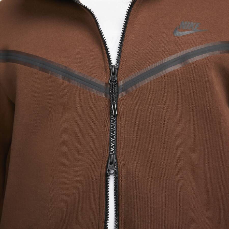 Nike Sportswear Tech Fleece Hoodie met rits voor heren Bruin