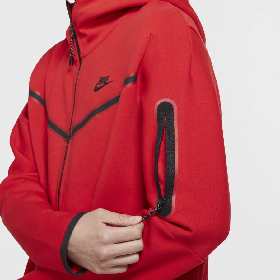 Nike Sportswear Tech Fleece Hoodie met rits voor heren Rood