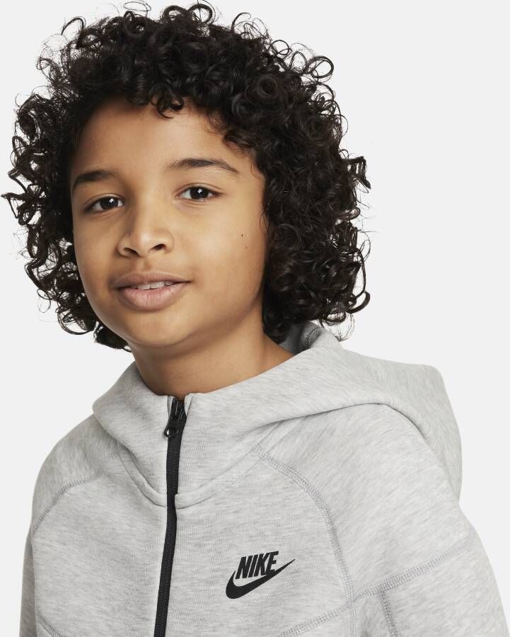 Nike Sportswear Tech Fleece Hoodie met rits voor jongens Grijs