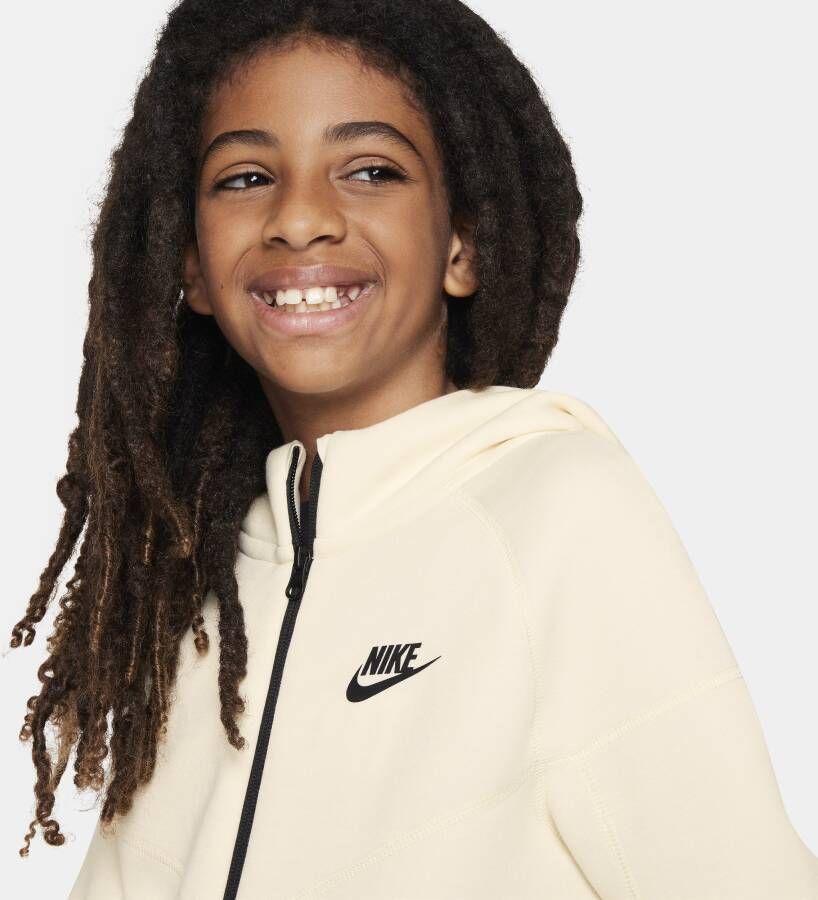 Nike Sportswear Tech Fleece Hoodie met rits voor jongens Wit