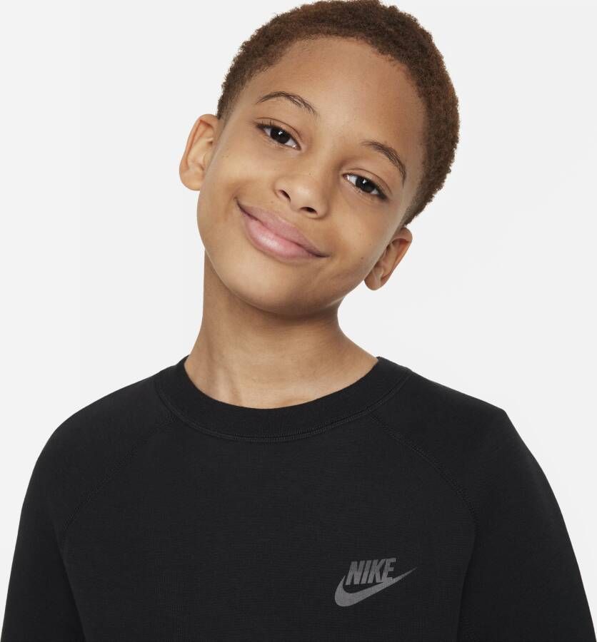 Nike Sportswear Tech Fleece sweatshirt voor jongens Zwart