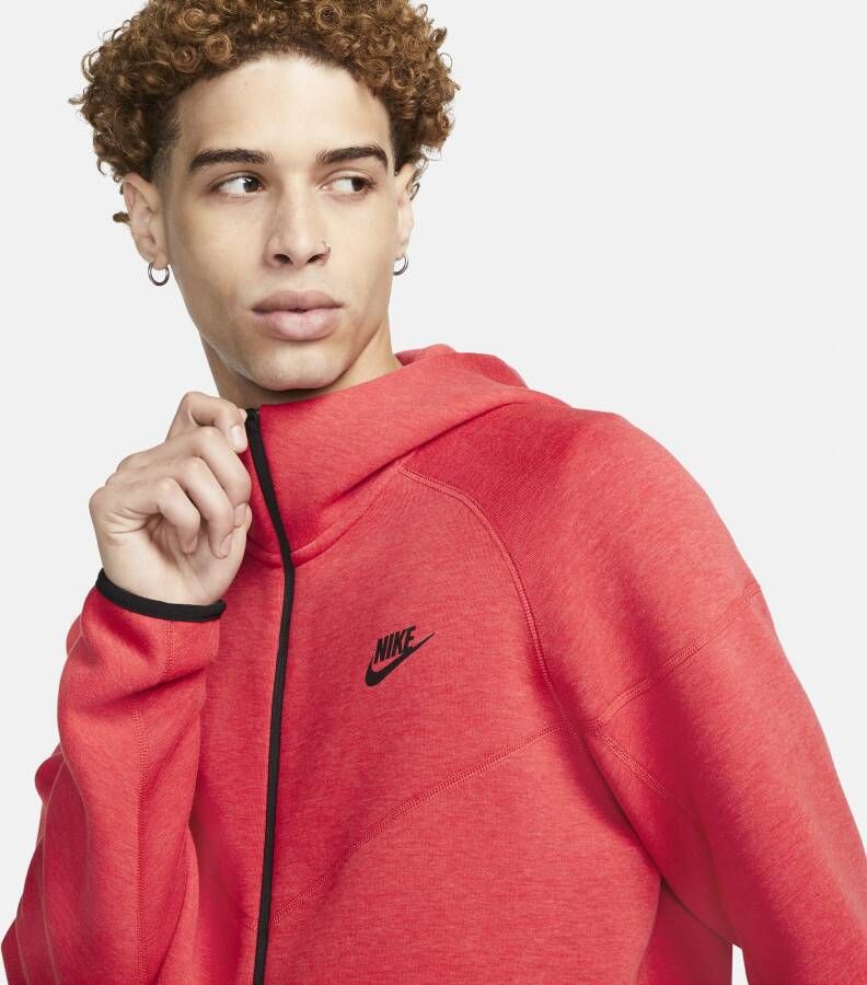 Nike Sportswear Tech Fleece Windrunner Hoodie met rits voor heren Rood - Foto 3