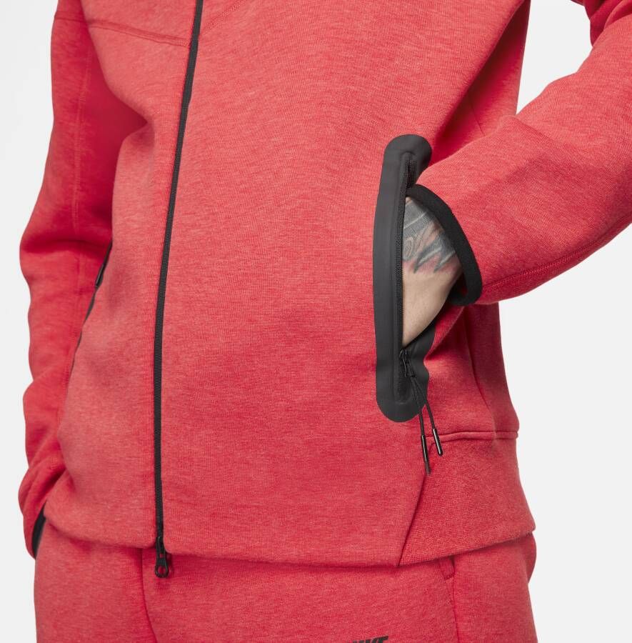 Nike Sportswear Tech Fleece Windrunner Hoodie met rits voor heren Rood - Foto 5