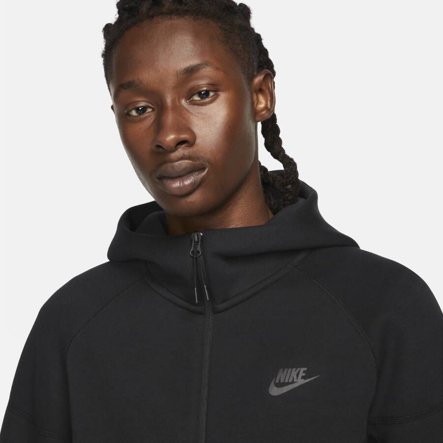 Nike Sportswear Tech Fleece Windrunner Hoodie met rits voor heren Zwart