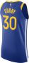 Nike Stephen Curry Warriors Icon Edition 2020 Authentic NBA-jersey voor heren Blauw - Thumbnail 2