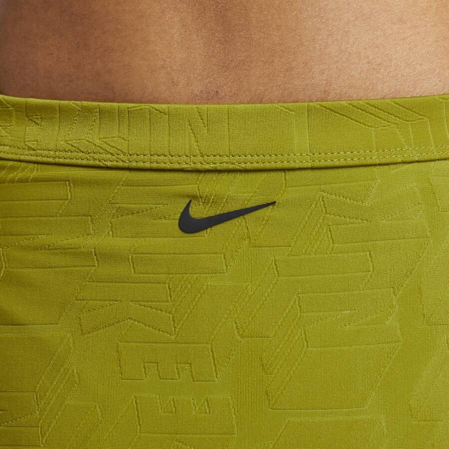 Nike Swim uitgesneden bikinibroekje met hoge taille voor dames Groen - Foto 4