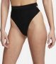 Nike Swim uitgesneden bikinibroekje met hoge taille voor dames Zwart - Thumbnail 2