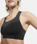 Nike Swoosh Flyknit Niet-gewatteerde sport-bh met complete ondersteuning Zwart - Thumbnail 5