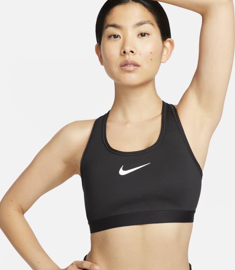Nike Swoosh High Support non-padded verstelbare sport-bh Zwart - Foto 2