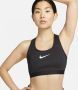 Nike Swoosh High Support non-padded verstelbare sport-bh Zwart - Thumbnail 2