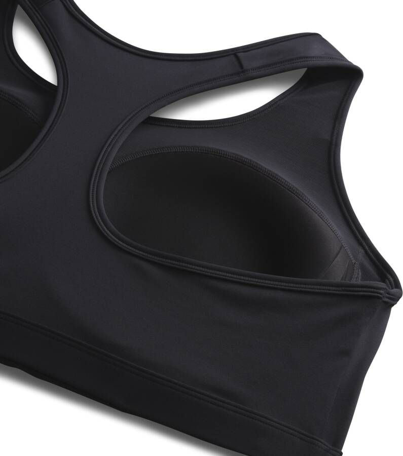 Nike Swoosh Medium Support padded sport-bh (Plus Size) Zwart