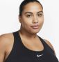Nike Swoosh Medium Support padded sport-bh (Plus Size) Zwart - Thumbnail 5
