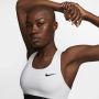 Nike Swoosh Non-padded sport-bh met medium ondersteuning Wit - Thumbnail 9
