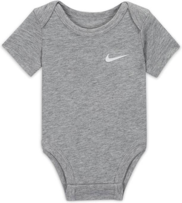 Nike Swoosh rompertjes voor baby's (0-9 maanden 3 stuks) Zwart - Foto 3