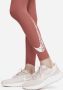 Nike Swoosh Run 7 8-hardlooplegging met halfhoge taille voor dames Rood - Thumbnail 5