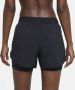Nike Tempo Luxe 2-in-1 hardloopshorts voor dames Zwart - Thumbnail 3