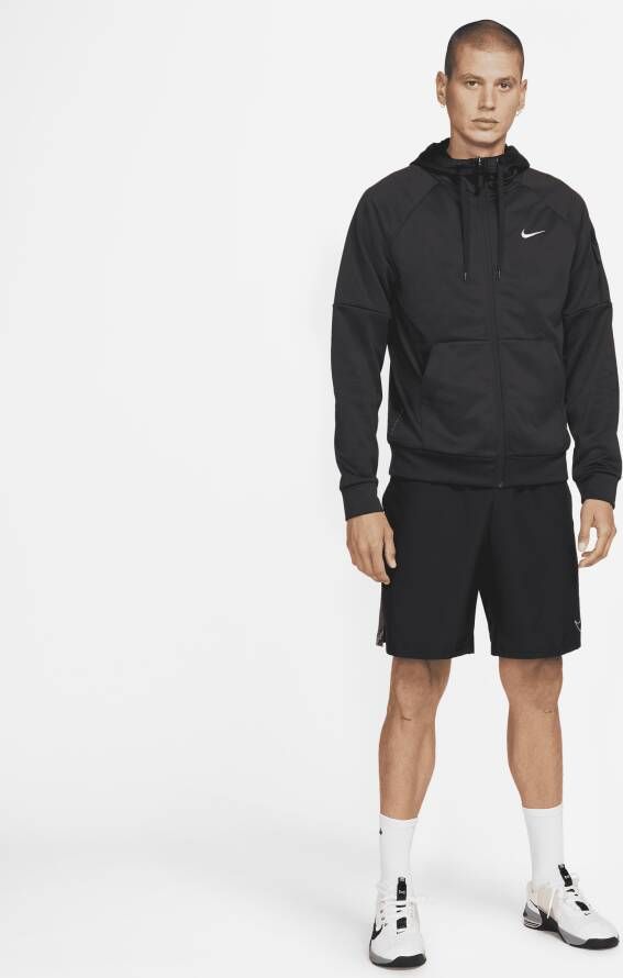 Nike Therma-FIT fitnesstop met rits over de hele lengte voor heren Zwart - Foto 5