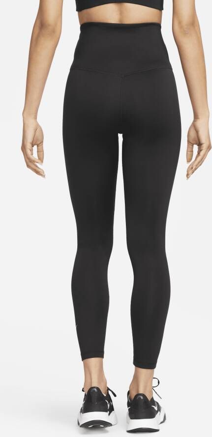 Nike Therma-FIT One 7 8-legging met hoge taille voor dames Zwart