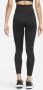 Nike Therma-FIT One 7 8-legging met hoge taille voor dames Zwart - Thumbnail 2