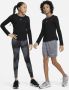 Nike One Therma-FIT trainingstop met lange mouwen voor kids Zwart - Thumbnail 4