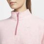 Nike Therma-FIT Top met halflange rits voor dames Roze - Thumbnail 3